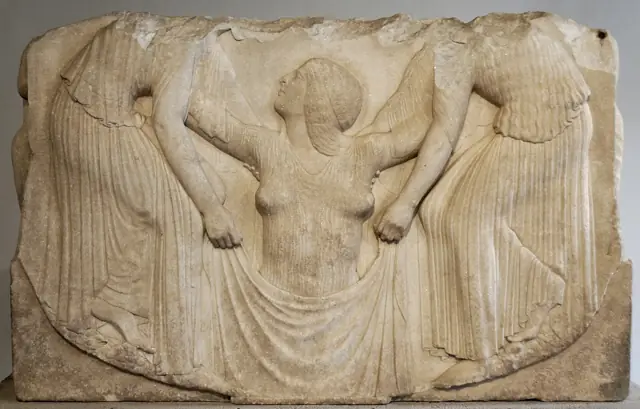 Ludovisi Throne, the birth of Aphrodite, Palazzo Altemps
